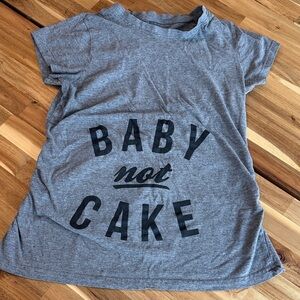 “Baby not cake” maternity or birth announcement t shirt